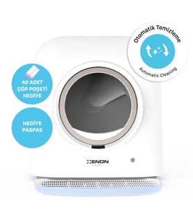 Xenon Smart Akıllı Kedi Tuvaleti, Otomatik Temizlenen Kedi Tuvalet Kabı, Kablosuz Wifi Mobil Kontrol