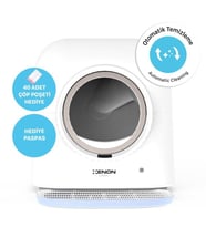 Xenon Smart Akıllı Kedi Tuvaleti, Otomatik Temizlenen Kedi Tuvalet Kabı, Kablosuz Wifi Mobil Kontrol