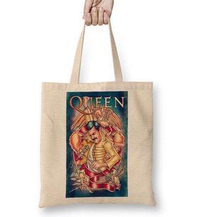 Queen Freddie Mercury 08 Bez Çanta Uzun Saplı