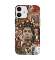 Iphone 12 Uyumlu Cristiano Ronaldo Tasarımlı Şeffaf Telefon Kılıfı