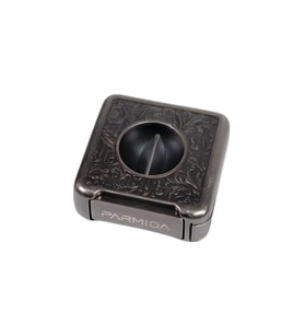Parmida Gümüş İşlemeli V-Cut Puro Makası Kesici - TR9079