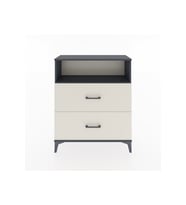 Arges Şifonyer Tek Raflı 2 Çekmeceli 88x30x106 Antrasit-Aytaşı