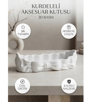 Kurdeleli Aksesuar Kutusu ve Dekoratif Takı Çanağı