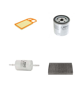 Bosch Filtre Bakım Seti Volkswagen Polo 1.4 Benzin 6N2 2000-2001 Hava + Yağ F + Yakıt F. + Polen Bosch