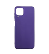 Samsung Galaxy M12 İnce Mat Silikon Kılıf Mor