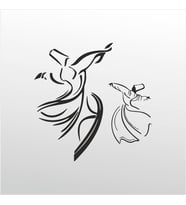 Folyo Sticker Mevlana 40cm Uzunluk (Karışık)
