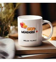 Kişiye Özel Gıda Mühendis Kupa Bardak (Beyaz)