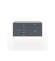 Arges Konsol 3 Raflı 6 Çekmeceli 3 Kapaklı 176x30x99 Aytaşı-Antrasit