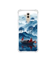 PrintiFy Huawei Mate20lite ile Uyumlu Simya Serisi Sonsuz Akış Tasarımlı Uv Baskılı Köşe Korumalı Antişok Kılıf
