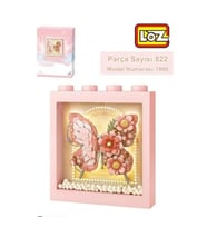 Nessiworld LZ-1960 LOZ PEMBE KELEBEK ÇERÇEVE 822 PARÇA BLOCK OYUNCAK