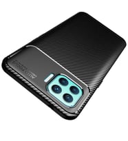 Oppo Reno 4 Lite Kılıf Esnek Soft Karbon Tasarım Legion Serisi (Siyah)