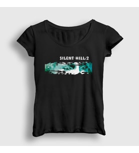 Presmono Kadın Siyah Cover Oyun Silent Hill 2 T-Shirt 542233tt