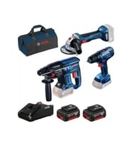 Çoklu Şarjlı Darbeli Matkap ve Taşlama Seti 2x4Ah Akü ile