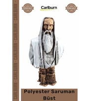 #Büst Yüzüklerin Efendisi İkonik Karakter Detaylı Kaliteli Polyester Dekoratif Saruman Büst