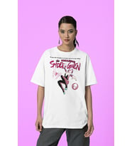 The Amazing Spider Gwen Baskılı Unisex Tişört, Oversize Marvel Tişört