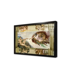 Sistine Chapel Çerçeveli Cam Tablo