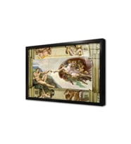 Sistine Chapel Çerçeveli Cam Tablo