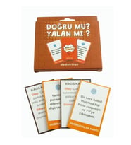 Doğru mu? Yalan mı?   Eğlenceli Sohbet ve Tahmin Kart Oyunu  Arkadaşlar ve Aile İçin Parti Oyunu