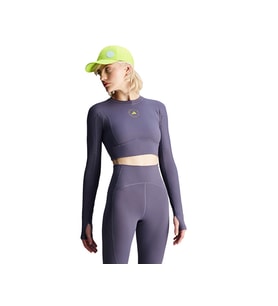 adidas Asmc Tst Crop L Kadın Uzun Kollu Antrenman Üstü IW6370 Mor