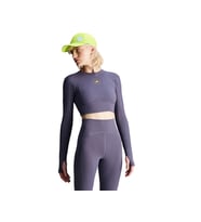 adidas Asmc Tst Crop L Kadın Uzun Kollu Antrenman Üstü IW6370 Mor