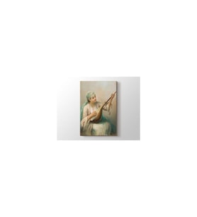 DBSanatevi Zonaro Fausto - Woman Playing A String Instrument Tablo 40 X 60 Cm