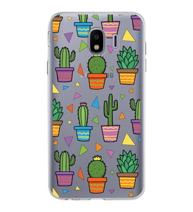 PrintiFy Samsung Galaxy J4 ile Uyumlu 1mm Slim Fit Water Color 4 Baskılı Şeffaf  Kılıf