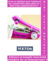 Seyahat Tipi Yırtık Sökük Onarımı Pratik Portatif Çanta Cep Boy Çok Şık Kablosuz Mini Dikiş Makinesi