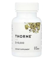 Thorne (Ösg Özel Sporcu Gıdaları) D-10,000, 60 Capsules (250 mcg per Capsule).Orj Usa.