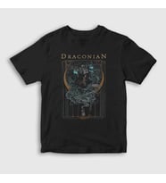 Presmono Unisex Çocuk Siyah Candle Band Draconian T-Shirt 356749tt