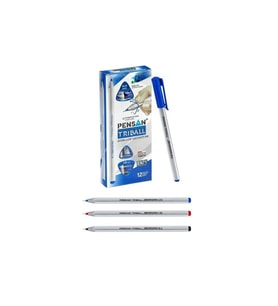 PENSAN TRIBALL TÜKENMEZ KALEM 1MM 12'Lİ PAKET 3 FARKLI RENK