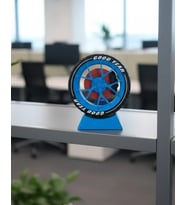 Otomobil Jant Görünümlü Masa Üstü Ofis Süsü