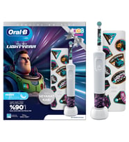 Oral-B D100 Vitality Lightyear Özel Seri Çocuklar İçin Ekstra Yumuşak Şarj Edilebilir Diş Fırçası + Seyahat Kabı