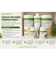 Herbalife Günlük Beslenme Premium Plus Paketi (2 Vanilya Shake + Aloe + Çay + Thermo Complete)