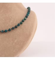 Yeşil Apatit Doğaltaş Düğümlü Kolye 6 mm, M038