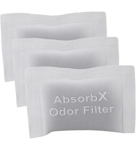 SensorCan 3'lü Paket AbsorbX Koku Gidericiler Emer, Doğal Aktif Karbon, Biyobozunur, Koku Bölmeli 13 Gal Çöp Kovası ile kullanım için, Filtre, 3 Adet