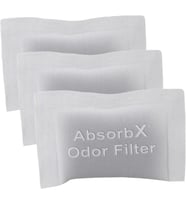 SensorCan 3'lü Paket AbsorbX Koku Gidericiler Emer, Doğal Aktif Karbon, Biyobozunur, Koku Bölmeli 13 Gal Çöp Kovası ile kullanım için, Filtre, 3 Adet
