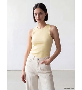 LCW Comfort Sarı Bisiklet Yaka Kadın Atlet