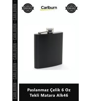 Özel Üretim Şık Tasarım Hediyelik Kompakt Dayanıklı Metal Paslanmaz Çelik 6 Oz Tekli Matara Alk46