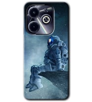 İnfinix Hot 40i Kılıf HD Desen Baskılı Kılıf - Astronot Yalnızlığı