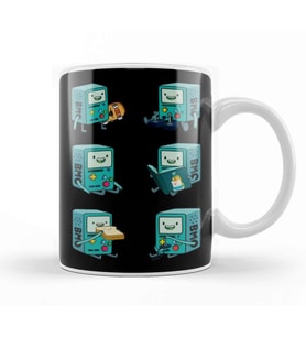 Cute Adventure Time Bmo Hello 01 Kupa Bardak Porselen