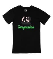 Yeşil Your Imagination Siyah Tişört