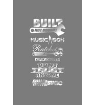 Oto Arka Cam Sticker Model 4 İngilizce Beyaz 40*20 Cm