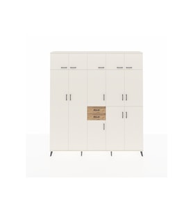 Arges Dolap 10 Raflı 2 Çekmeceli 3 Askılı 220x30x243 Aytaşı-Aytaşı/Çam