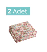 Sandalye Oturum Minderi Çiçekli 40x40x4 Bağcıklı Çıkarılabilir Pembe 2