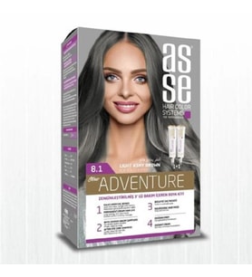 Asse Hair Color System Saç Boyası Açık Küllü Kumral No: 8.1