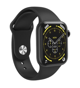 Smartwatch HW18 Siyah Silikon Ve Hasır Kordonlu Akıllı Saat