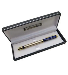 Signator® M593 Slim Gold Mavi Roller Kalem  İsme Özel Kalem  Hediyelik Kalem (Karışık)