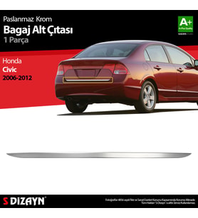 Honda Civic Krom Bagaj Alt Çıta 2006-2012