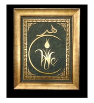 HAT TABLO NAHT SANATI ''LALE DESENLİ HİÇ '' 65X53 CM