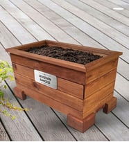 BK Gift Kişiye Özel Boy Ahşap Saksı